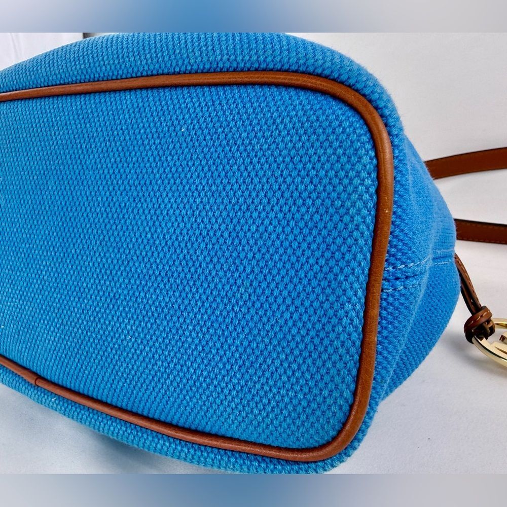 Michael Kors Marina Canvas Gathered Drawstring Bucket Tote - Picture 7 of 14